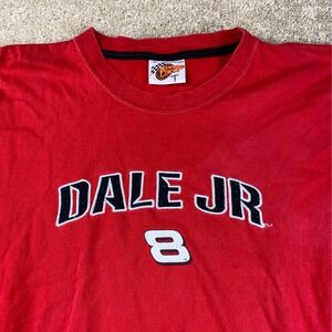 Dale Jr 8‎ Red Sleeveless NASCAR Racing T Shirt Mens XL Winner Circle